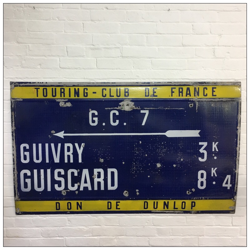 Original Enamel French Road Sign