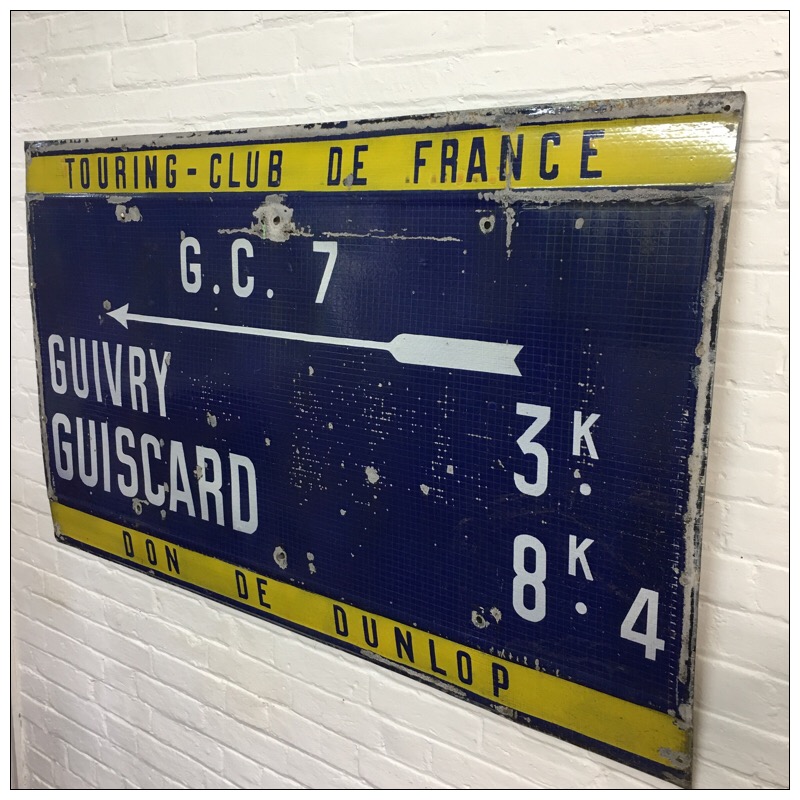 Original Enamel French Road Sign