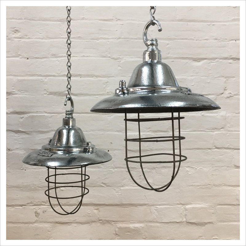 Polished Walsall Vintage Pendant Light