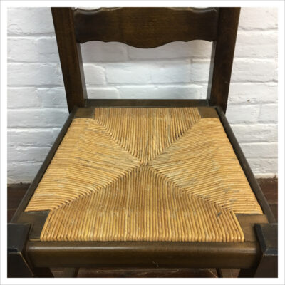 French Rush Seat Ladderback Farmhouse Chair