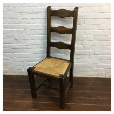 French Rush Seat Ladderback Farmhouse Chair