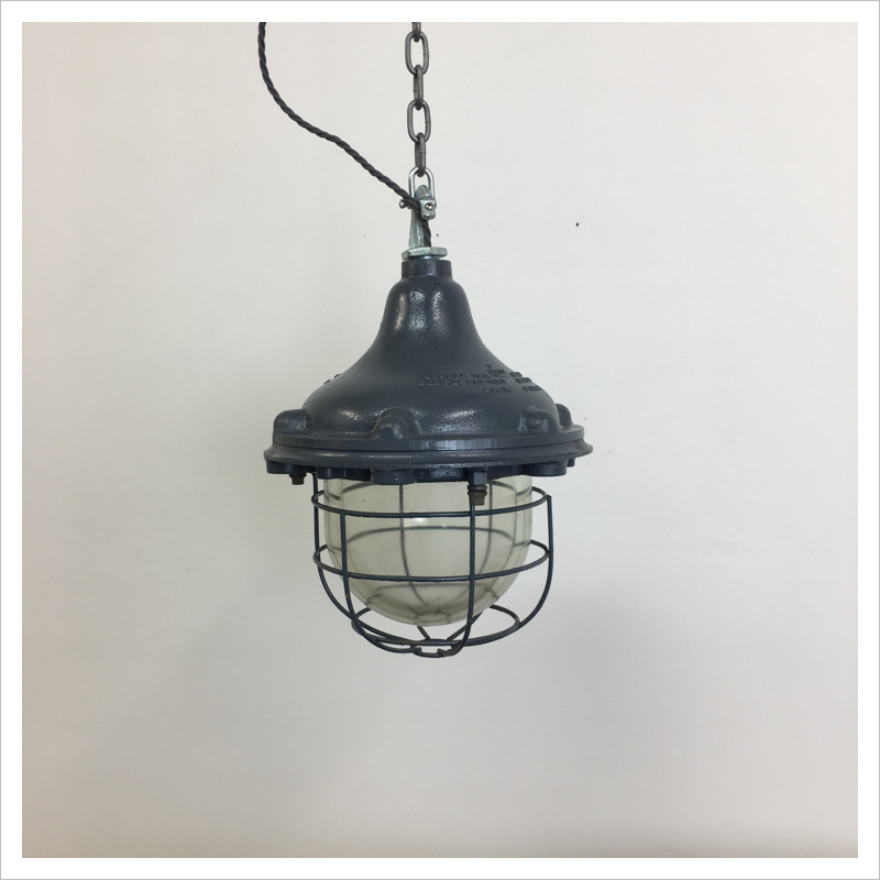 Cast GEC Industrial Pendant Light