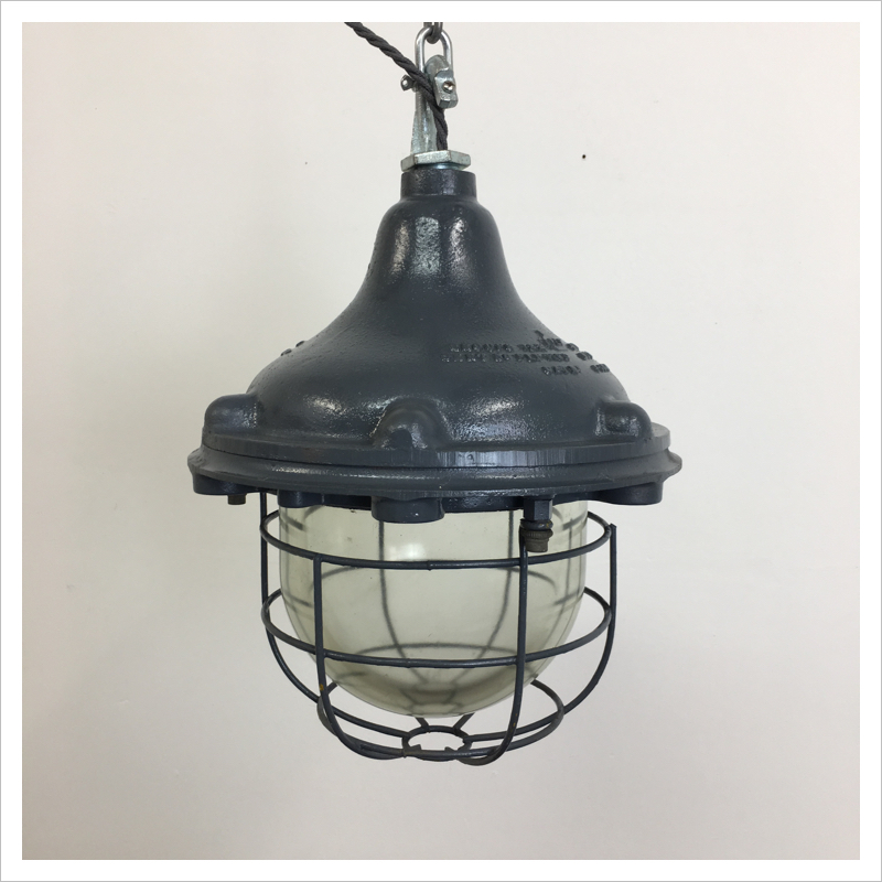 Cast GEC Industrial Pendant Light
