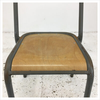Original Grey French School Chair