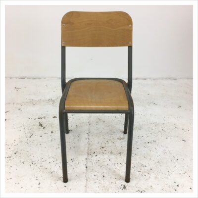 Original Grey French School Chair