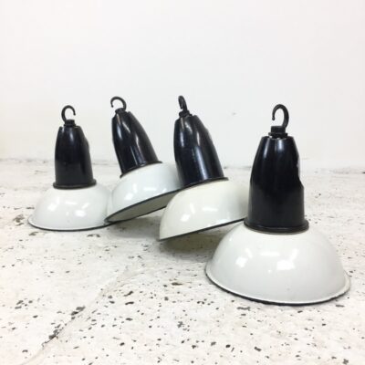 Mini White Enamel Pendant LightMini White Enamel Pendant Light