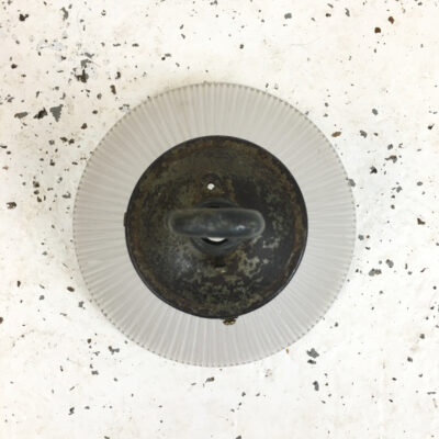 Holophane Glass Pendant Light