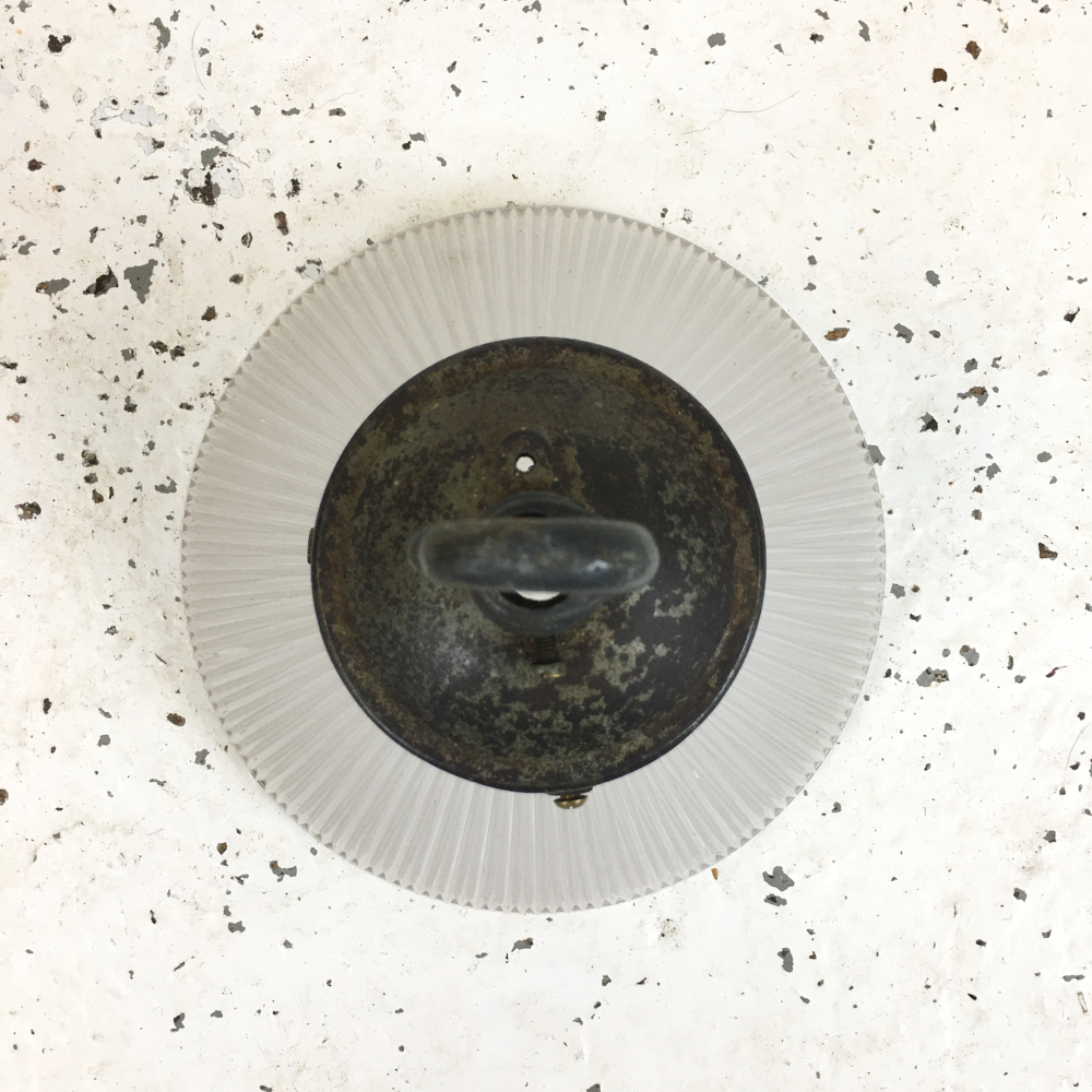 Holophane Glass Pendant Light