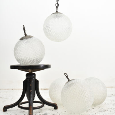 Czech Antique Glass Pendant Light