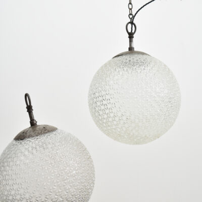 Czech Antique Glass Pendant Light