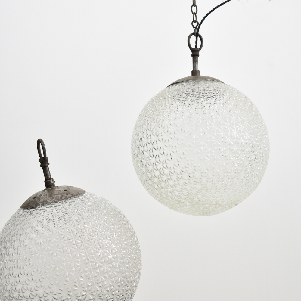 Czech Antique Glass Pendant Light