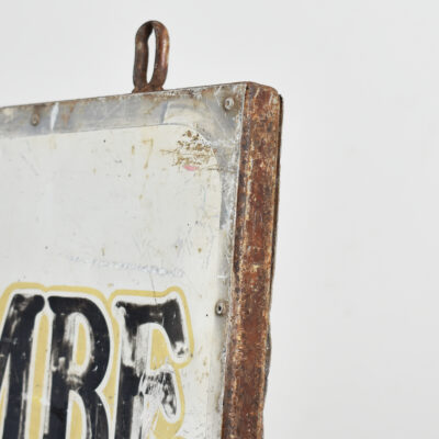 Antique Metal Farm Sign