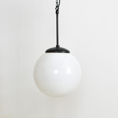 Czech Opaline Pendant Light - Globe 9"