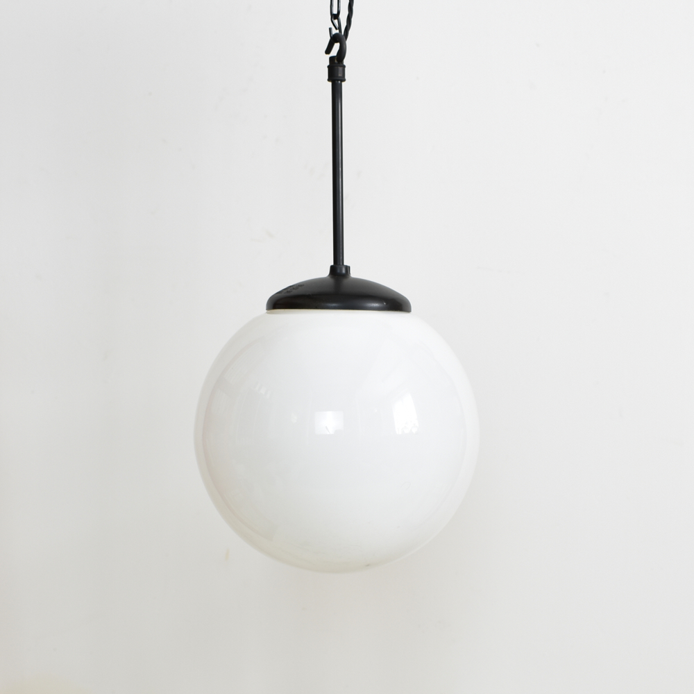 Czech Opaline Pendant Light - Globe 9"