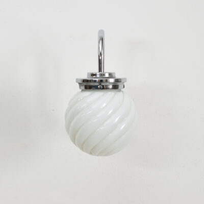 Pair of Antique Opaline Wall Lights