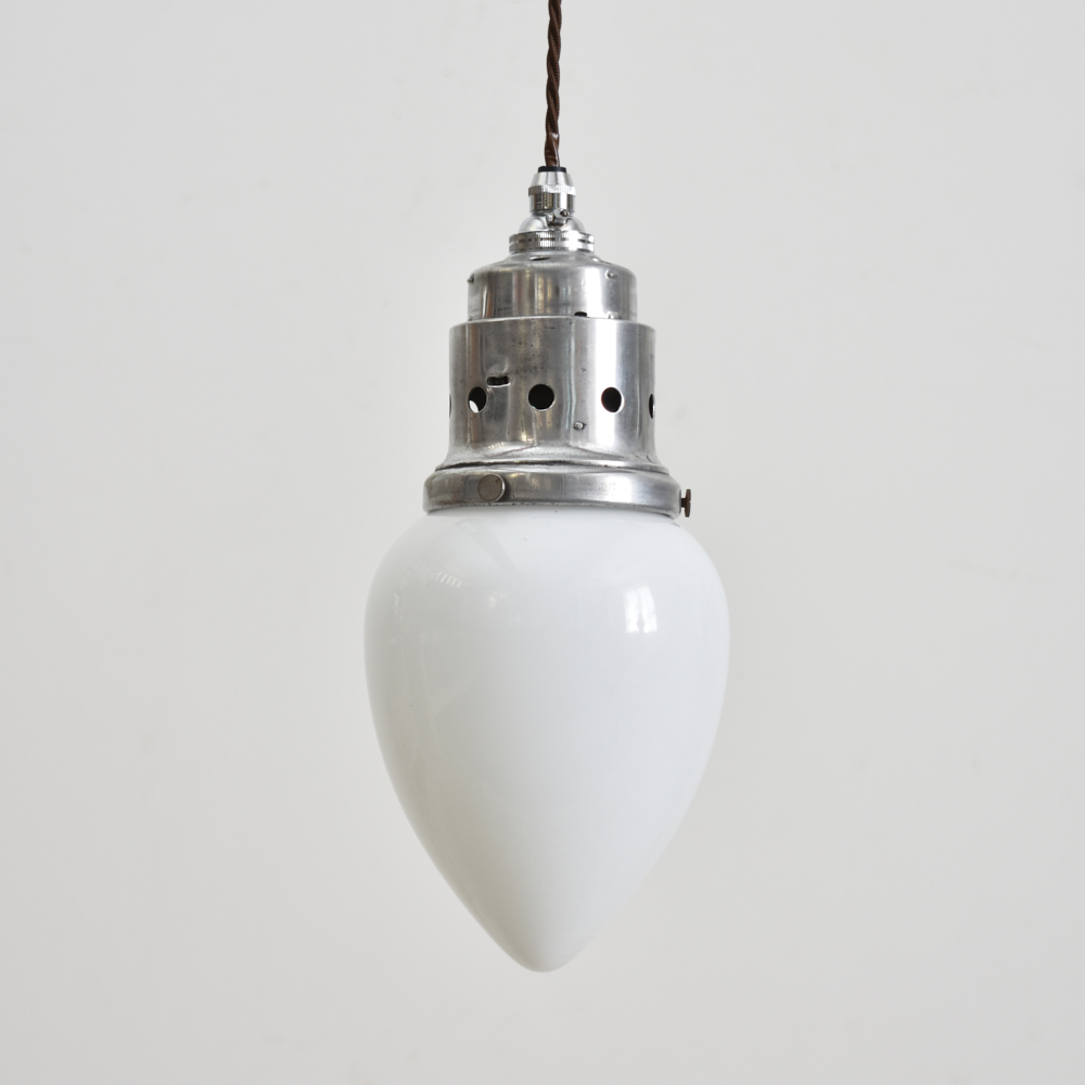 Antique GECoray Opaline Pendant Light