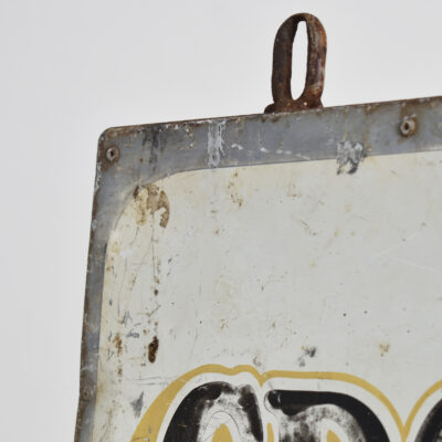 Antique Metal Farm Sign