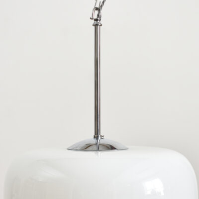 Large Antique Opaline Pendant Light