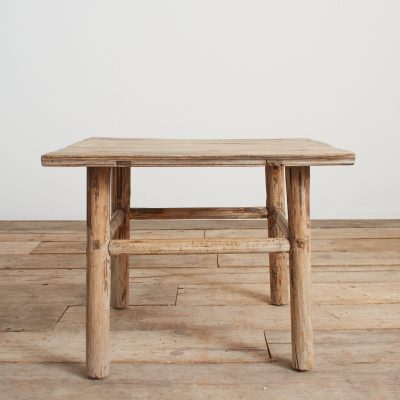 Antique Rustic Square Bedside Lamp Coffee Table -H