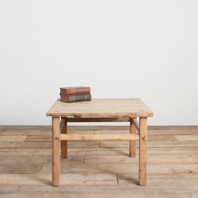 Antique Rustic Square Bedside Lamp Coffee Table -I