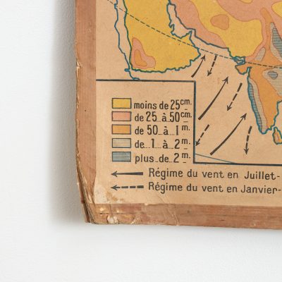 French Vintage Wall Map Delagrave - Asia No. 10