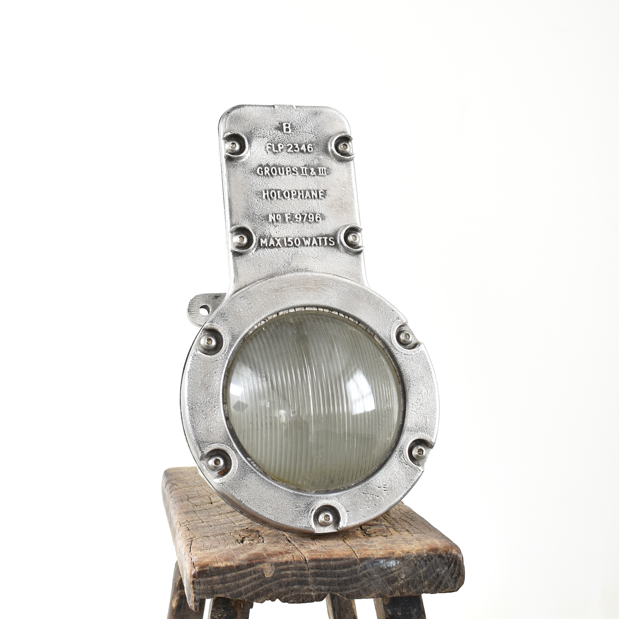 Original Polished Holophane Bulkhead Light
