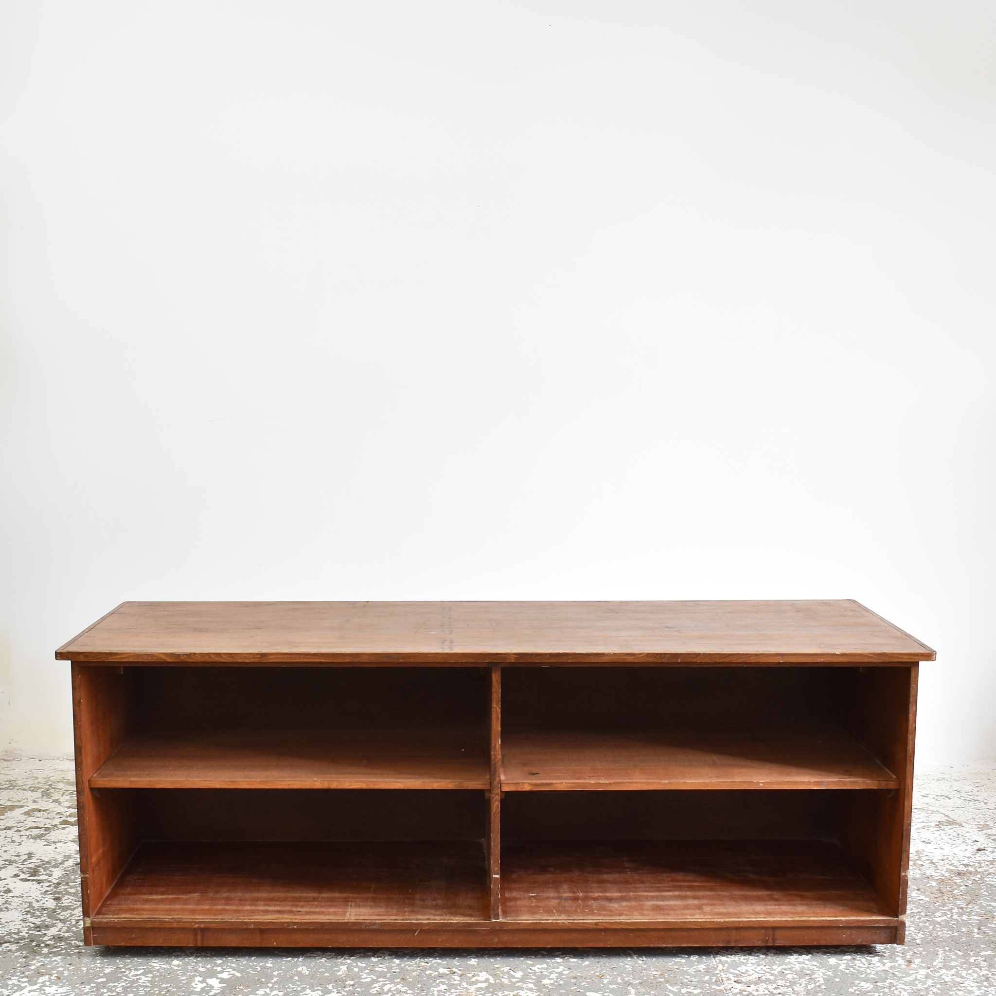 Mid Century Wooden Pigeon Hole Storage Unit