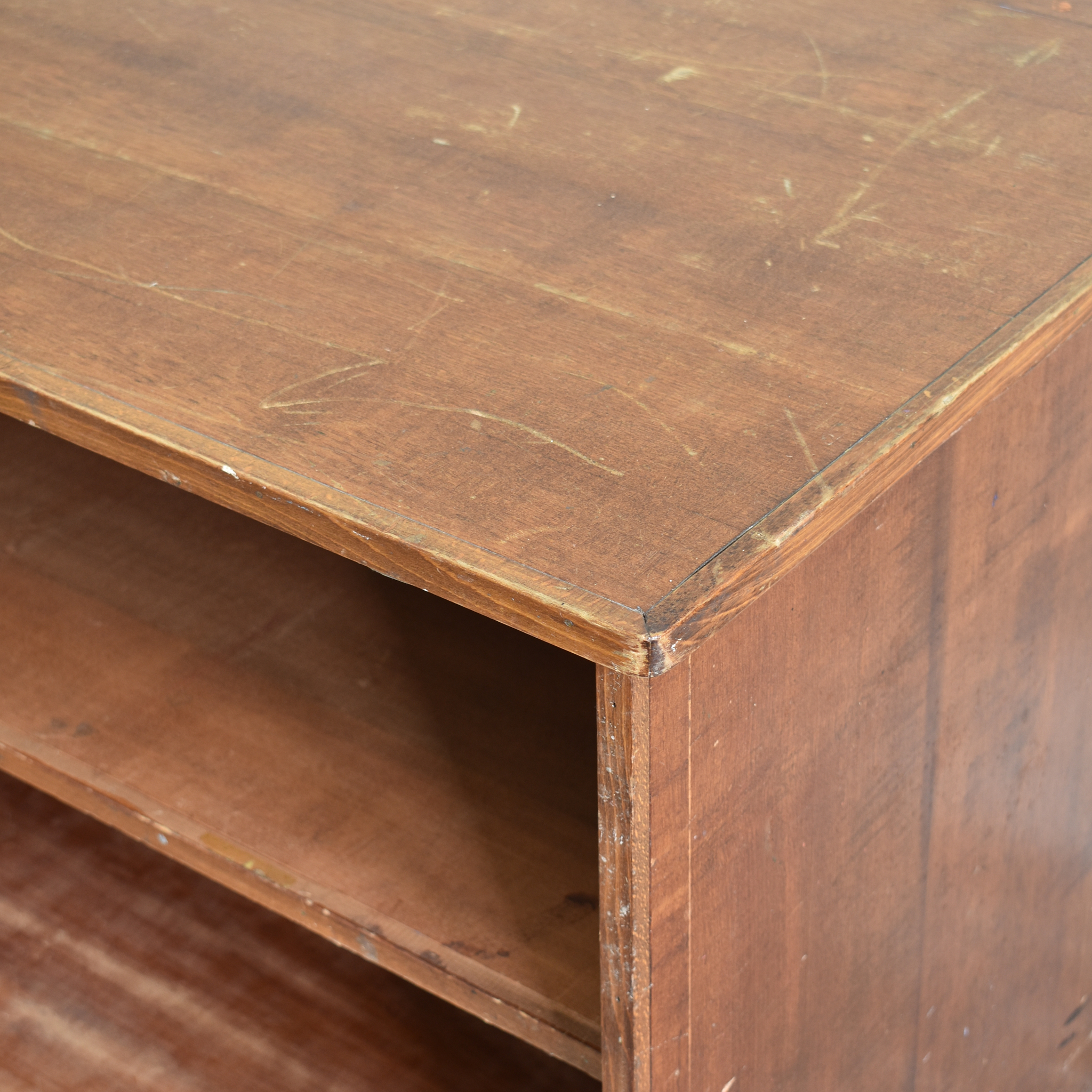 Mid Century Wooden Pigeon Hole Storage Unit