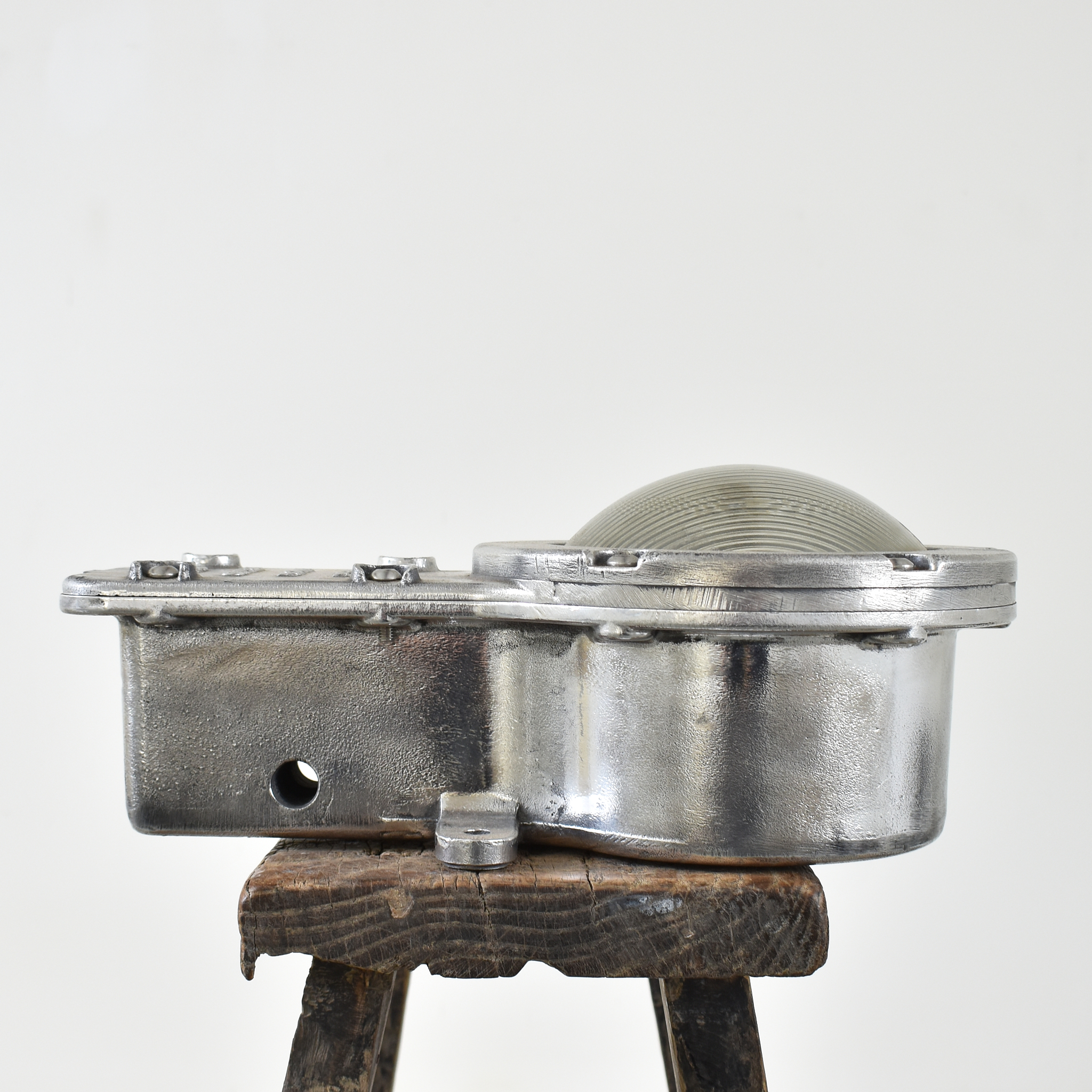 Original Polished Holophane Bulkhead Light