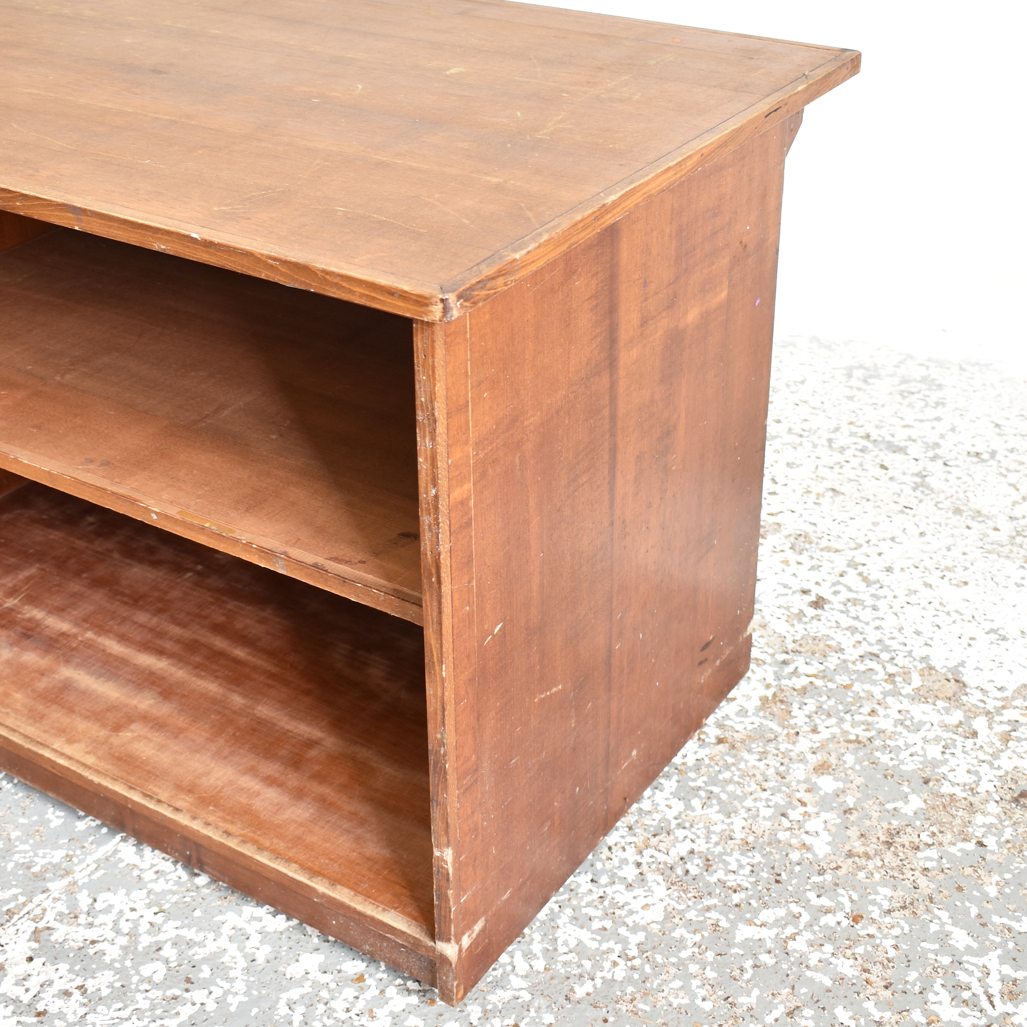 Mid Century Wooden Pigeon Hole Storage Unit
