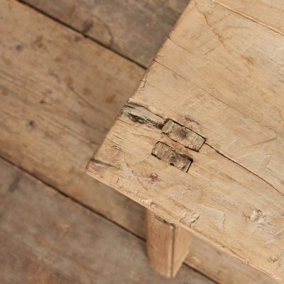 Antique Rustic Square Bedside Lamp Coffee Table -I