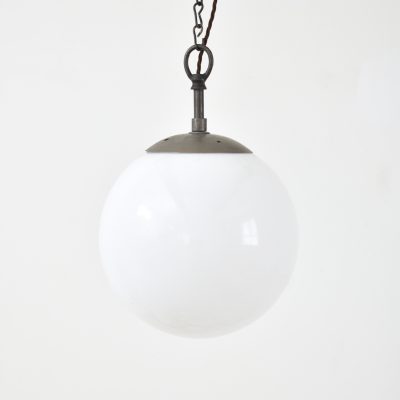 Antique Opaline Pendant Light Globe - E