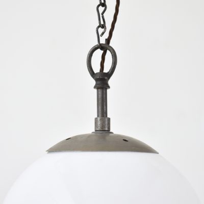 Antique Opaline Pendant Light Globe - E