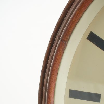 Large Antique Wooden Gents of Leicester Station Wall Clock - C