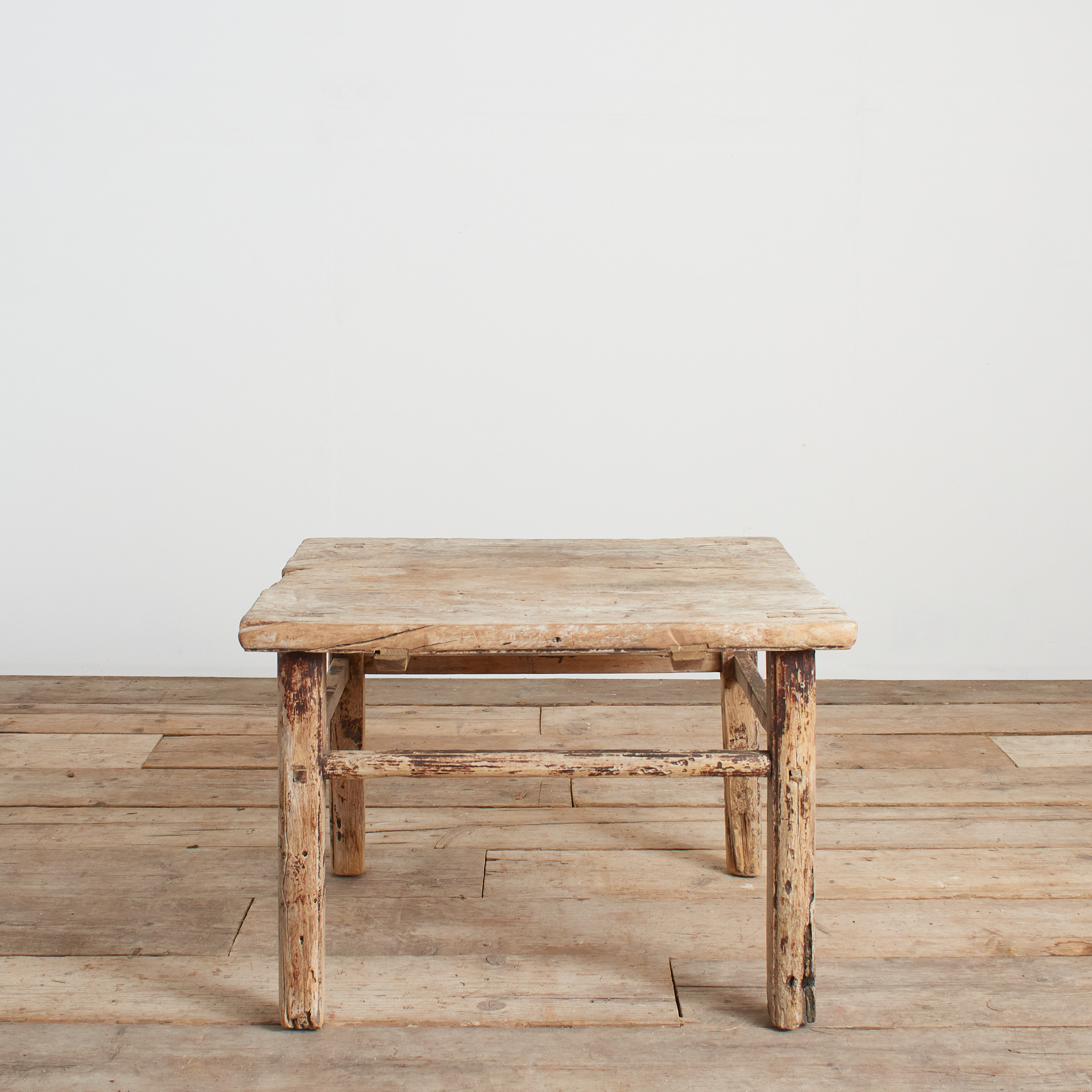 Antique Rustic Square Bedside Lamp Coffee Table -G