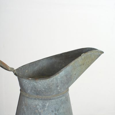 Large Vintage French Galvanised Jug