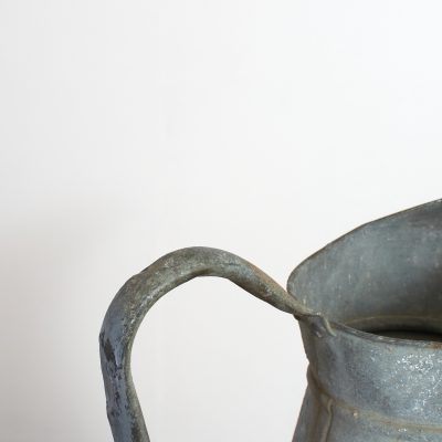 Large Vintage French Galvanised Jug