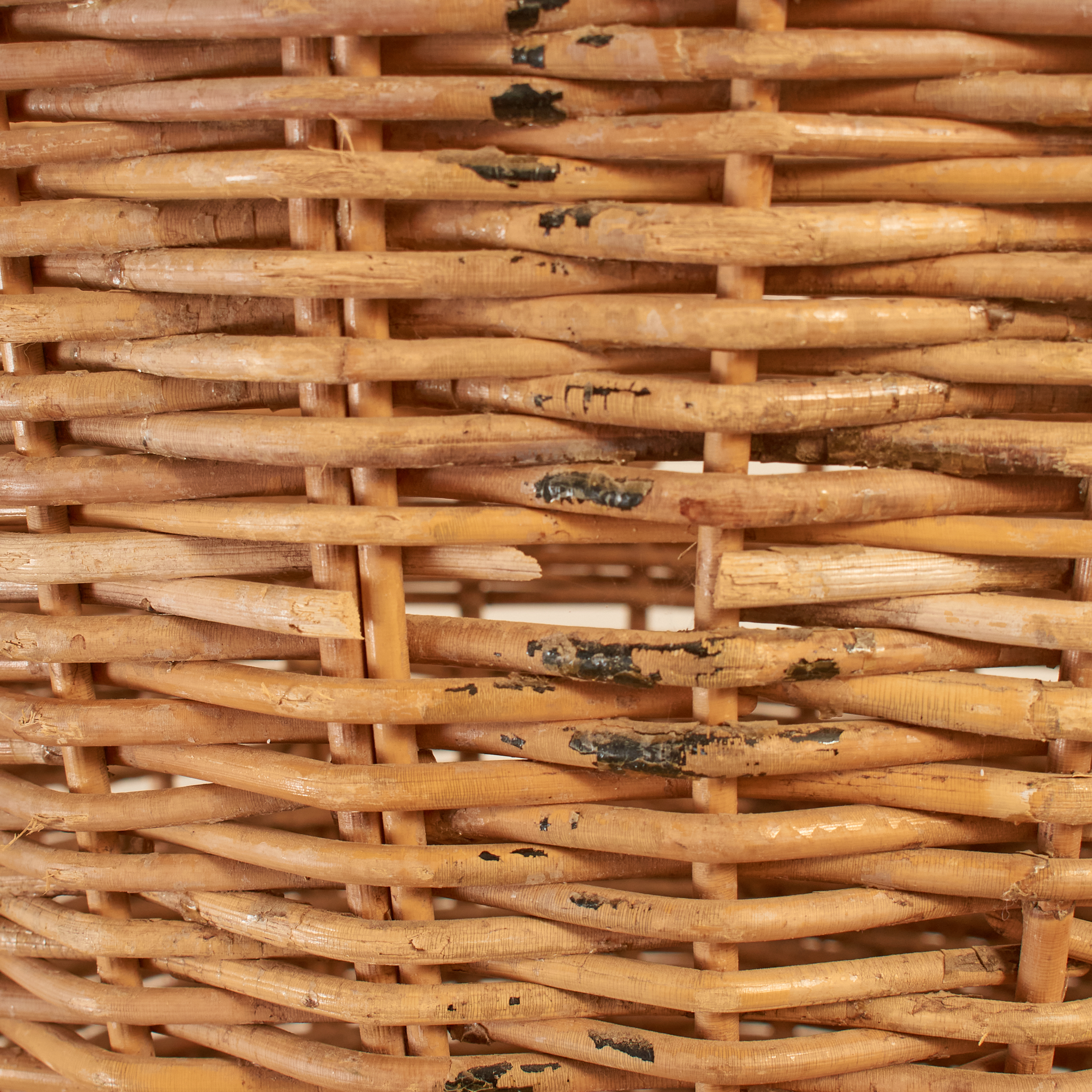 Vintage Champagne Harvest Log Basket - B