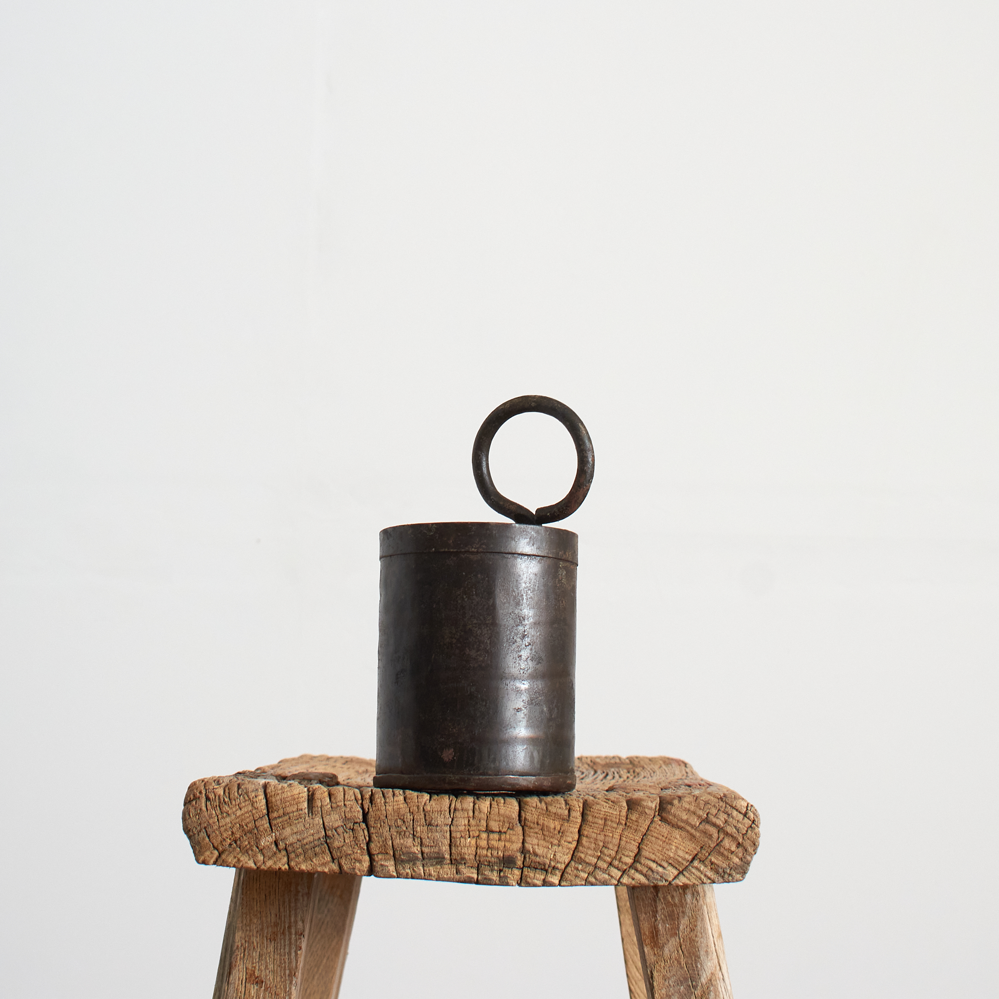 Antique Metal Storage Pot