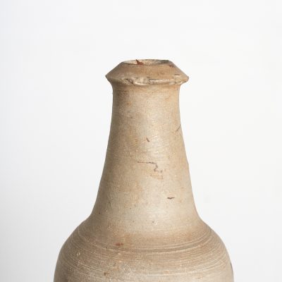 Antique Normandy Stoneware Cider Bottle- K
