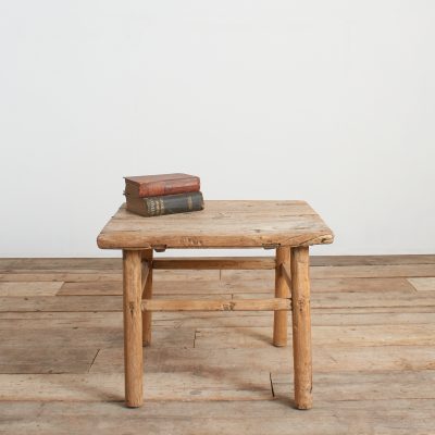 Antique Rustic Square Bedside Lamp Coffee Table -D