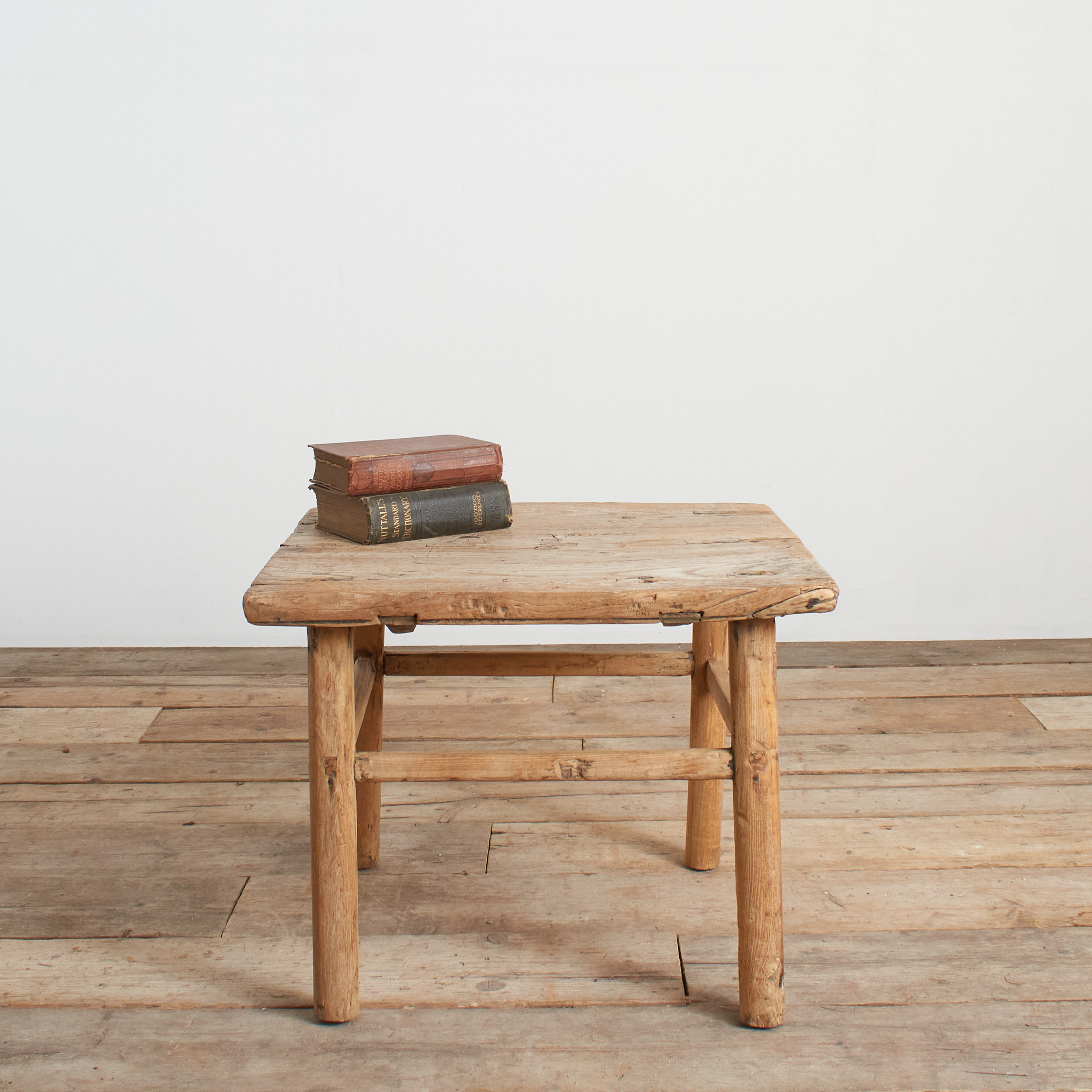 Antique Rustic Square Bedside Lamp Coffee Table -D