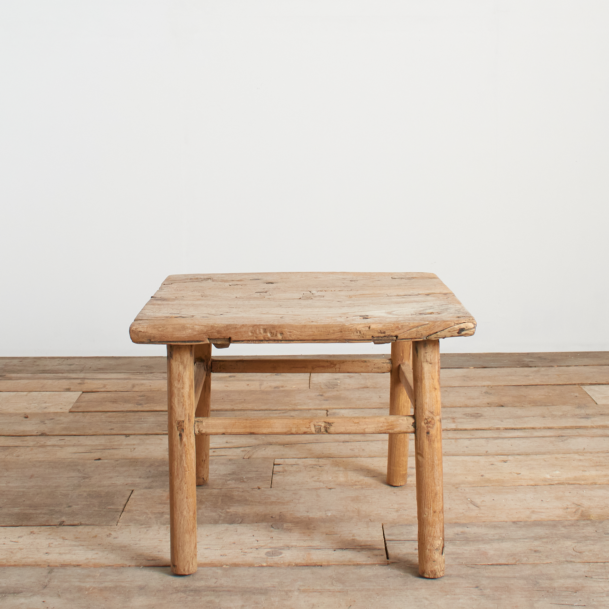 Antique Rustic Square Bedside Lamp Coffee Table -D