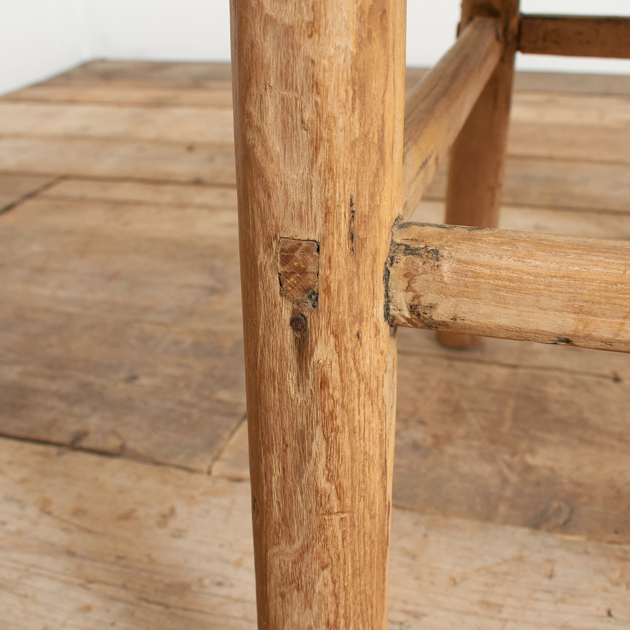 Antique Rustic Square Bedside Lamp Coffee Table -D