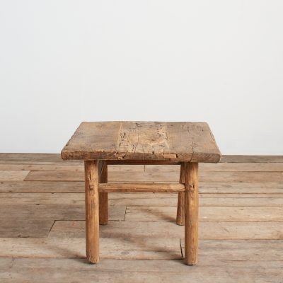 Antique Rustic Square Bedside Lamp Coffee Table -E