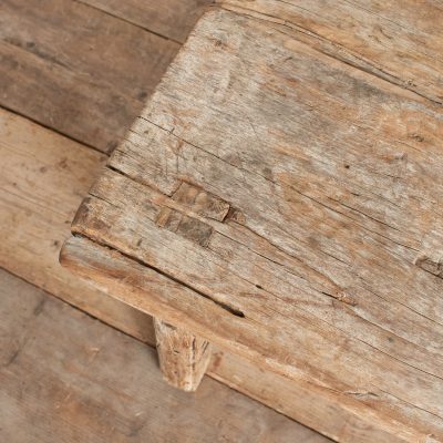 Antique Rustic Square Bedside Lamp Coffee Table -G