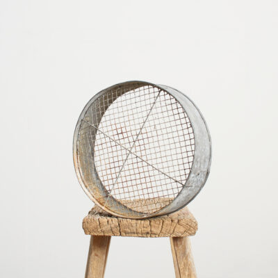 Vintage Metal Garden Riddle Sieve