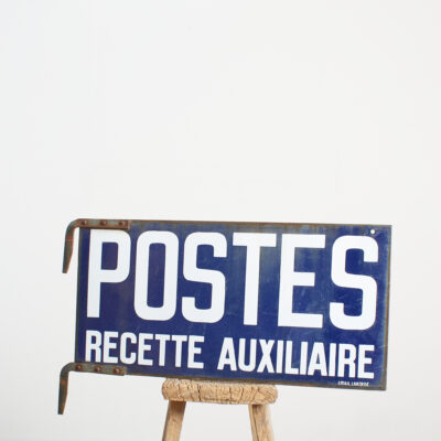 Vintage French Enamel Post Office Sign