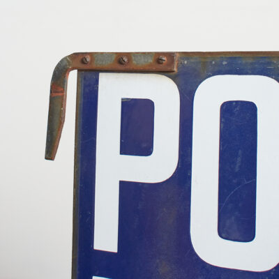 Vintage French Enamel Post Office Sign