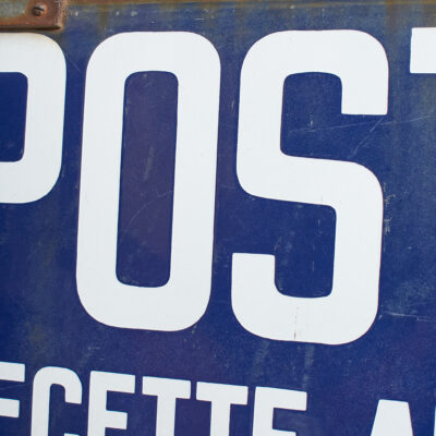 Vintage French Enamel Post Office Sign